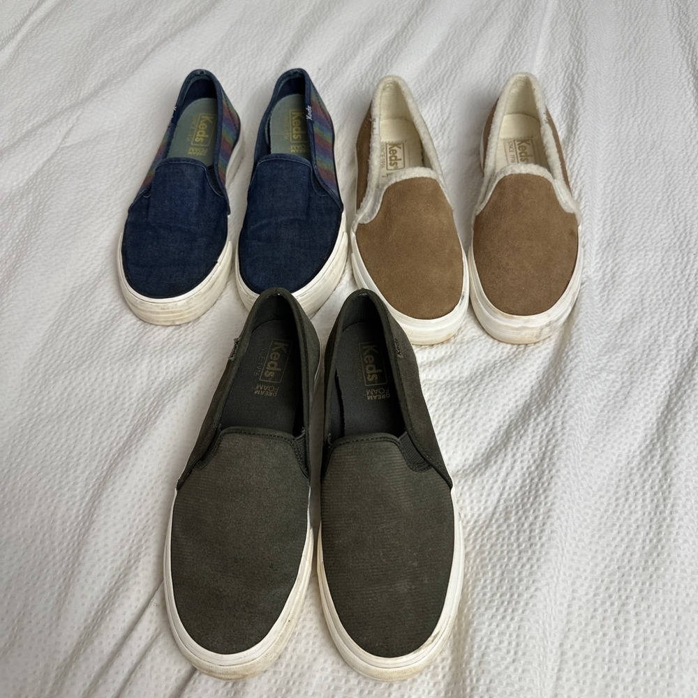 Lot Of 3 Keds Slip One Sz 5